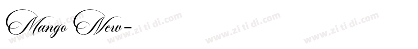 Mango New字体转换